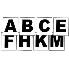 أحرف لاصقة على الترويض - للدقة والأناقة في تدريب الترويض، مجموعة مكونة من 8 قطع - A B C E F H K M