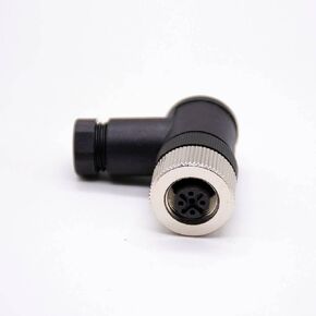m12 Connector 5 pin Female 90 Degree Screw-Joint Unshielded A Code 90 Degree Female 5 pin m12 Connector