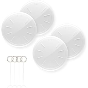 Tags 4 Pack Air Tracker Item Finders with Find My (iOS Only) Track Your Keys, Wallet, Luggage, Backpack, Super Lightweight, Replaceable Battery with Waterproof Case