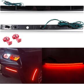 NJSBYL Smoked Lens Corvette C7 LED Front Rear Side Marker Lamps for 2014 2015 2016 2017 2018 2019 Chevy Corvette Grand Sport Stingray Z06 ZR1 Red Amber LED Turn Singal Light Kits Sidemarker Lamps