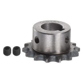 HARFINGTON DIN/ISO 06B Roller Chain Sprocket 14T Pitch 3/8" 17mm Bore A3 Carbon Steel Motor Drive Gear