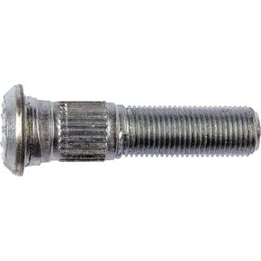9/16-18 Serrated Wheel Stud - 0.650 In. Knurl, 2-17/32 In. Length