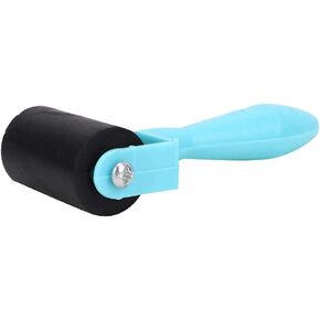 GLOGLOW 3.5cm Rubber Brayer Roller Printmaking Brayer Plastic Handle Ink Painting Art Craft Roller Gluing Stamping Tool Anti Skid(Primary Color)