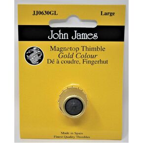 Colonial Needle JJ0630GL Magnet Top Thimble, Large, Gold