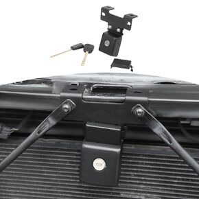 RT-TCZ for Wrangler JL Anti-Theft Hood Lock Latch with Key Compatible with Jeep Wrangler JL JLU Gladiator JT 2018-2023 Black Hood Accessories