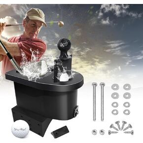 Golf Cart Ball Washer and Club Cleaner Kit for EZGO, Club Car, Yamaha, Advanced EV, Star EV, Universal & Detachable