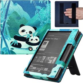 Kindle Oasis Case with Double Hand-held & Stand for 7 Inch Kindle Oasis (10th Generation,2019 and 9th Generation,2017) Auto Sleep & Wake/Magnetic Closure (Forest Mountains) in Saudi Arabia