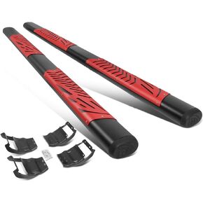 DNA MOTORING STEPB-ZTL-8142 7" Powdercoated Raptor Style Side Step Bar Running Board Compatible with Ford F-250 F-350 Super Duty (SuperCrew) Crew Cab 2017-2022, Matte Black