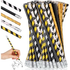 Graduation Pencils 2024 Assorted Kids Pencils Classic Novelty Graduation Hat Stripe Pencils with Eraser End of School Year Students Gift Birthday Party Favor Office Supplies, 5 Styles (50 Pieces) in Kuwait