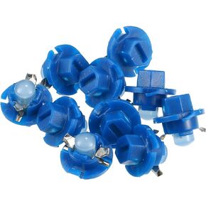 X AUTOHAUX 10pcs DC 12V T5 B8.4D LED Dashboard Light White for Car Internal