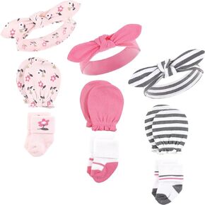 Hudson Baby Unisex Baby Caps, Mittens and Socks Set, Fairytale, 0-6 Months