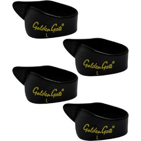 Golden Gate GP-4B-4PK Thumb Picks – Black – Large – 4PK