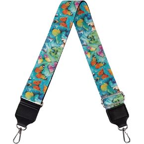Adjustable Purse Strap for Women, Crossbody Wide Handbag Strap Replacement, Sturdy Bag Strap with Silver Hardware