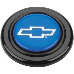 Grant 5650 Signature Series Horn Button (Chevy Bow Tie, Blue/Silver)