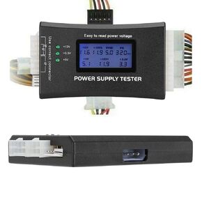 Computer PC Power Supply Tester with LCD Display, ATX Power Supply Computer Host Inspection Maintenance Tester Tool, PC Power Supply Tester Detect ATX,BTX,ITX,TFX Computer Power Supplies