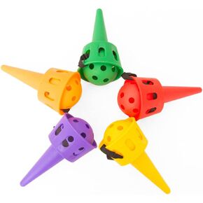 Toyvian 3 Sets Children Toys Kids Playset Scoop Ball Toy Chuck Ball Toy Out Door Toys Childrens Toys Mexican Ball and Cup Game Catch a Ball in a Cup Game Catch Game Scoop Ball Game Summer