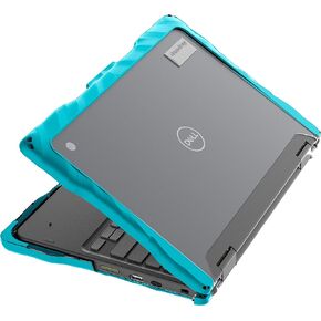 Gumdrop DropTech Laptop Case Fits Dell Chromebook 3110 | 3100 (2-in-1) for K-12 Students Teachers and Classrooms – Drop Tested Rugged Shockproof Bumpers for Reliable Device Protection – Teal