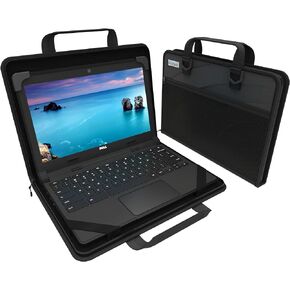 11-11.6 Inch Always-on Zip Lite Chromebook Case with Accessory Pouch and Adjustable Shoulder Strap, Rugged Protective Chromebook Case Hard Cover Designed for K-12 Students and Classrooms