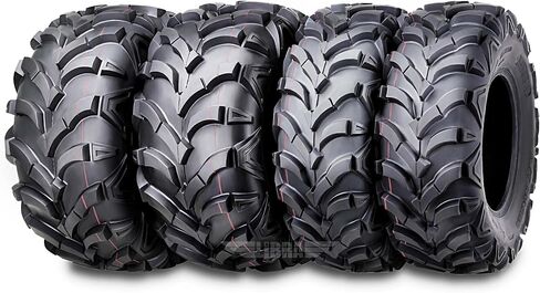 WANDA Set of 4 New ATV/UTV Tires 25x8-12 Front & 25x12-10 Rear /6PR P341-10157/10161 in Saudi Arabia
