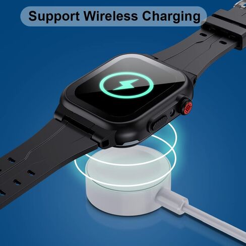 MIZUSUPI for Waterproof Apple Watch Case 38mm 45mm 44mm 42mm 41mm 40mm,IP68 Waterproof Case with Band and Screen Protector for Apple Watch Series 8 7 6 5 4 3 2 SE SE2, Full Body Rugged Protective Case in Saudi Arabia