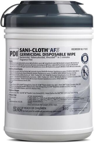 P13872 Sani-Cloth - AF3 Germicidal Wipes - Alcohol Free - 160ct in Saudi Arabia