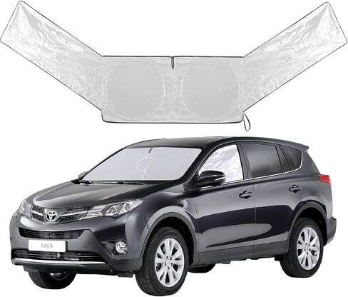 Yewiry Car Windshield Sun Shade Front and Side Window Protector Block Sun Heat Visor Protection Cover Vehicle Interior Accessories Sunshades Prevent Prying and Protect Privacy in Saudi Arabia