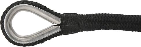 NovelBee 1/2 Inch X 300 Feet Double Braid Nylon Anchor Line with Stainless Steel Thimble and Plastic Chuck in Saudi Arabia