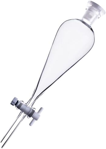 Balacoo Borosilicate Glass 500ML Conical Separatory Funnel Glass Separatory Funnel with PTFE Stopcock Glasses Accessories in Saudi Arabia