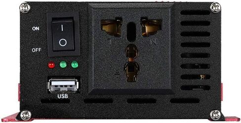 محول طاقة 1500 وات، محول طاقة شمسية للسيارة تيار مستمر 12 فولت إلى تيار متردد 220 فولت محول موجة جيبية USB محول سيارة عاكس خارجي مصدر طاقة في حالات الطوارئ in Kuwait