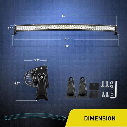 Nilight 22" 120w LED Light Bar Flood Spot Combo Work Light Driving Lights Fog Lamp Offroad Lighting for SUV Ute ATV Truck 4x4 Boat,2 Years Warranty in Saudi Arabia