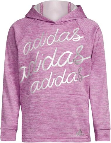 adidas Mélange Graphic Fleece Pullover Hoodie Kids' in Saudi Arabia