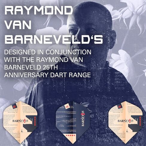 Target Darts Raymond Van Barneveld RVB 25 Year Edition No.2 Pro Ultra Dart Flights - 3 Set Pack (9 in Total) in Saudi Arabia