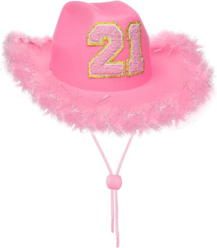 قبعة رعاة البقر الأرجوانية لعيد الميلاد الحادي والعشرين من JUSTOTRY - هدايا عيد الميلاد الحادي والعشرين للنساء قبعات راعية البقر مع حافة واسعة لزينة عيد الميلاد الحادي والعشرين in Kuwait