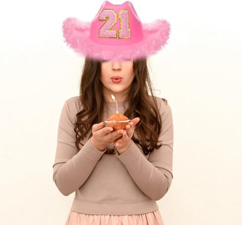 قبعة رعاة البقر الأرجوانية لعيد الميلاد الحادي والعشرين من JUSTOTRY - هدايا عيد الميلاد الحادي والعشرين للنساء قبعات راعية البقر مع حافة واسعة لزينة عيد الميلاد الحادي والعشرين in Kuwait