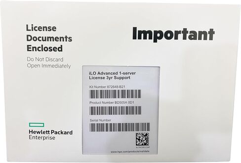 ILO 3/4 / 5 Advanced 1 Server License 3yr Support Compatible with HPE ProLiant DL360 DL380 DL580 G8 / G9 / G10 872648-B21 BD505A 0D1 in Saudi Arabia