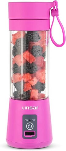 Portable Blender (Black) for Shakes and Smoothies with Durable Stainless Steel Blades for Powerful Blending Performance, USB Rechargeable for Office, Gym, Kitchen and travel in Saudi Arabia