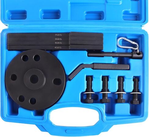 مجموعة أدوات توقيت الكاميرا 3163021 وأداة تعديل فرامل المحرك 3163530 7 مم لمحركات Cummins ISX QSX 2007-2017 مع مجتذب كاميرا الحاقن وحقيبة الحمل in Kuwait