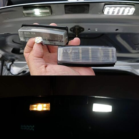 NSLUMO LED License Plate Light Assembly for 2006-2015 Mazda Miata MX-5 NC, OEM Fit Replacement Xenon White 18-SMD Number Plate Led Tag Light in Saudi Arabia