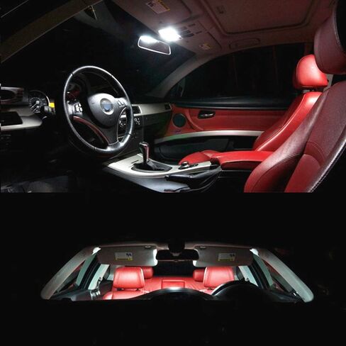 WLJH 17pcs 6000k White for BMW E46 1999-2006 Sedan Wagon Coupe Canbus Error Free Interior LED Light Packag Kit w/License Plate Light-2Yrs Warranty in Saudi Arabia