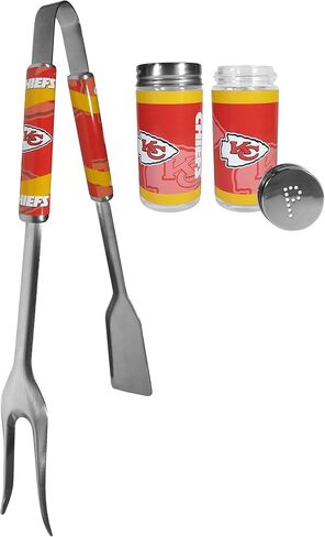 Siskiyou Sports NFL Kansas City Chiefs للجنسين 3 في 1 أداة شواء وموسم، ألوان الفريق، مقاس واحد in Saudi Arabia