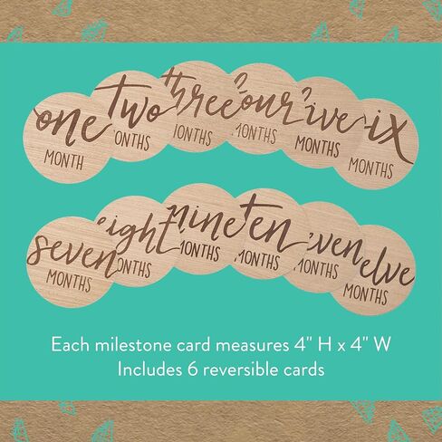 Kate & Milo Wooden Milestone Props, Baby Monthly Photo Discs, Newborn Keepsake Photos, New and Expecting Parents Gift, Elephant in Saudi Arabia