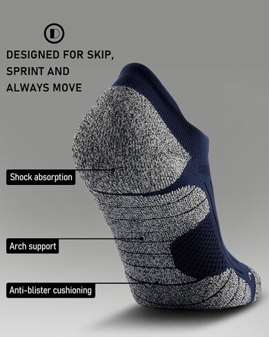 SITOISBE Men's No Show Compression Athletic Socks, Cushioned for Running Hiking in Saudi Arabia