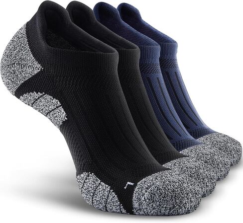 SITOISBE Men's No Show Compression Athletic Socks, Cushioned for Running Hiking in Saudi Arabia
