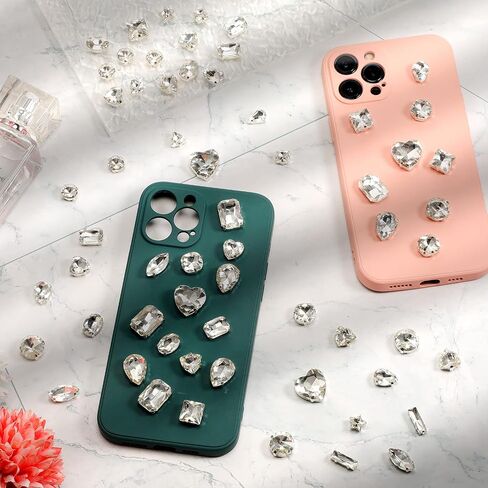 460 Pieces Sew on Rhinestones Glass Sewing Claw Gemstones and Crystals Metal Back Prong Setting Sewing Rhinestones for Clothes DIY Crafts Clothes Shoes Bag (Mixed Color) in Saudi Arabia