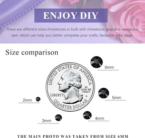 8000PCS 2mm Transparent Clear AB Rhinestones for Crafting, Flatback Rhinestones for Clothes Shoes Tumblers Nail Art, Wholesale Bedazzling Jelly Gemstones with B7000 Clear Glue in Saudi Arabia