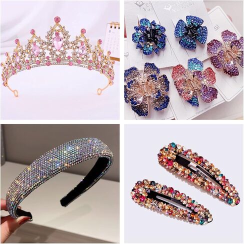 أحجار الراين الفنية 4 مم، حوالي 12000 قطعة/صندوق 24 لونًا 4 مم أحجار الراين الفنية المستديرة ذات القاع المسطح بريق الكريستال جوهرة حجر الراين، إكسسوارات الديكور ذاتية الصنع in Kuwait