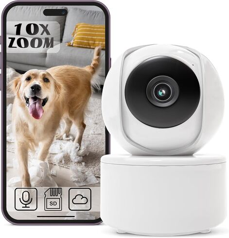 شاشة فيديو للأطفال - شاشة كبيرة مقاس 5 بوصات مع بطارية تعمل على مدار 24 ساعة، وكاميرا تكبير عن بعد قابلة للإمالة X4، بدون شبكة WiFi، صوت ثنائي الاتجاه، VOX، رؤية ليلية، مراقبة درجة الحرارة، التهويدات، هدية مثالية لتسجيل الأطفال in Kuwait