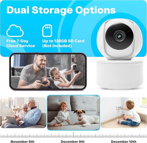 شاشة فيديو للأطفال - شاشة كبيرة مقاس 5 بوصات مع بطارية تعمل على مدار 24 ساعة، وكاميرا تكبير عن بعد قابلة للإمالة X4، بدون شبكة WiFi، صوت ثنائي الاتجاه، VOX، رؤية ليلية، مراقبة درجة الحرارة، التهويدات، هدية مثالية لتسجيل الأطفال in Kuwait