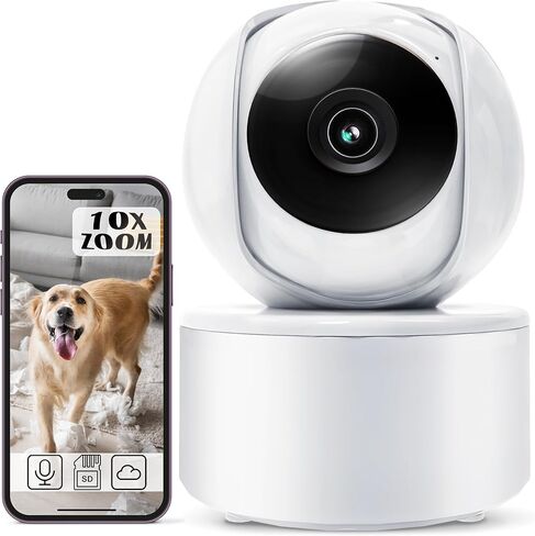 شاشة فيديو للأطفال - شاشة كبيرة مقاس 5 بوصات مع بطارية تعمل على مدار 24 ساعة، وكاميرا تكبير عن بعد قابلة للإمالة X4، بدون شبكة WiFi، صوت ثنائي الاتجاه، VOX، رؤية ليلية، مراقبة درجة الحرارة، التهويدات، هدية مثالية لتسجيل الأطفال in Kuwait