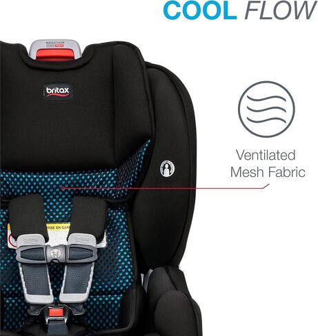 مقعد سيارة بريتاكس ماراثون كليك تايت القابل للتحويل، تدفق بارد، أزرق مخضر in Kuwait